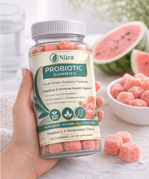 Dual Strain Probiotic Gummies - Nura Nutrition