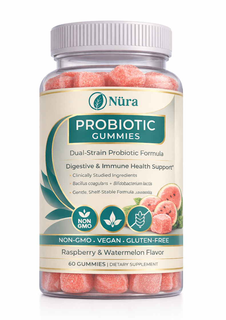 Dual Strain Probiotic Gummies - Nura Nutrition