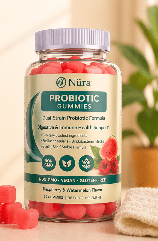 Nura Probiotic Gummies for Women and Men– Immune Health Support - Nura Nutrition