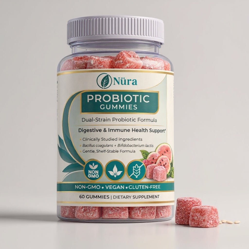 Dual Strain Probiotic Gummies - Nura Nutrition
