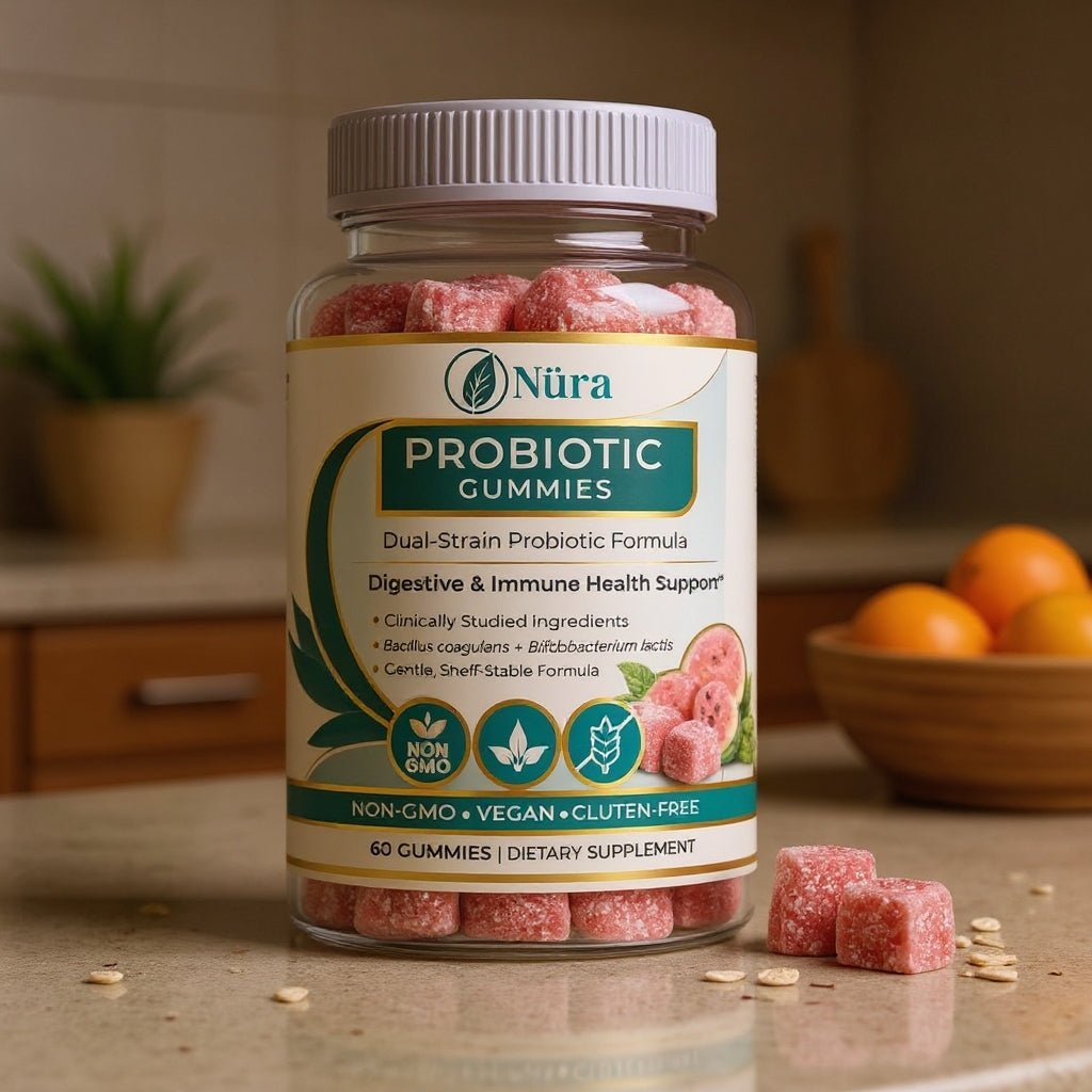 Dual Strain Probiotic Gummies - Nura Nutrition